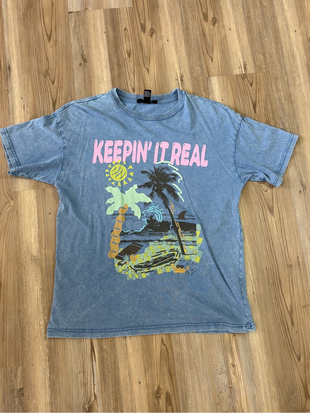 Forever 21 Light Blue Crewneck Tee sz Small